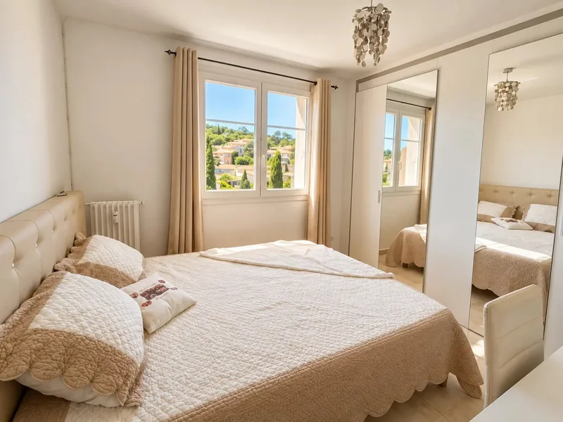 Appartement rénové de 80 m² avec 3 chambres et parking privatif  Cogolin centre à pied
