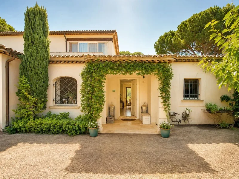 EXCLUSIVITÉ À GRIMAUD – VUE MER – DOMAINE PRIVÉ – GOLF DE BEAUVALLON