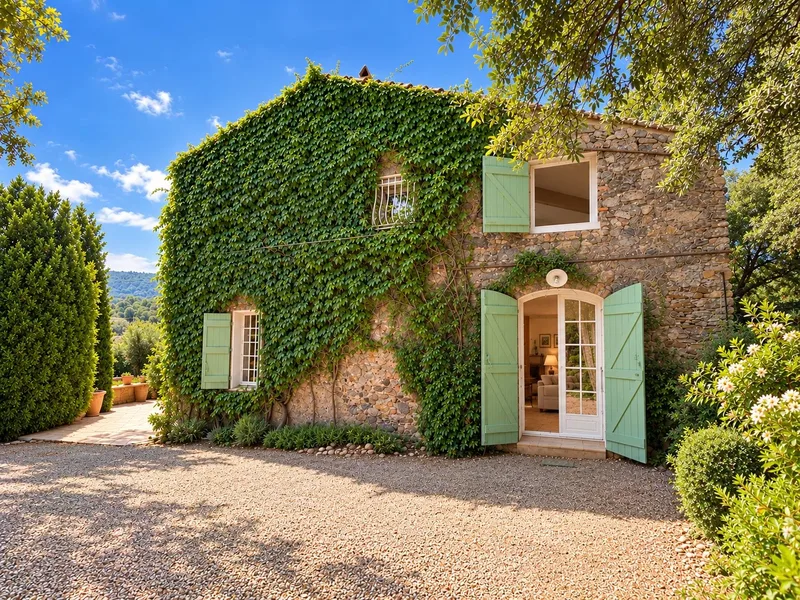Provençal stone Bastide with private vineyards in Cogolin