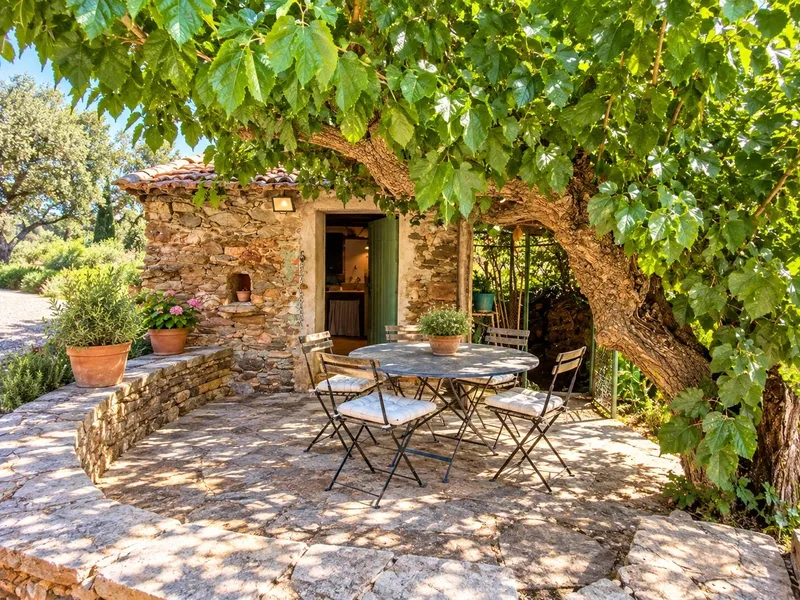 Provençal stone Bastide with private vineyards in Cogolin