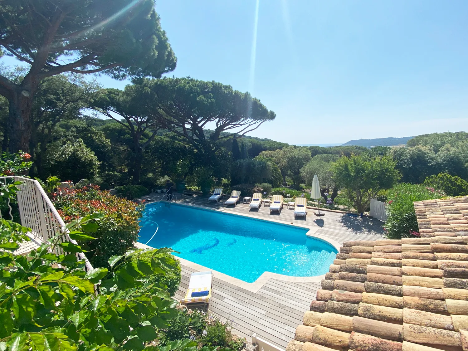 Schöne Villa mit Meerblick, Tennis und Heliport