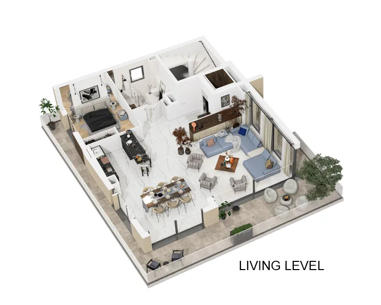 ROQUEBRUNE-CAP-MARTIN - PENTHOUSE WITH SWIMMING POOL, CLOSE TO THE BEACH AND MONACO