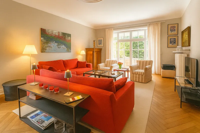 Stylish garden flat facing south – prime location with charm!