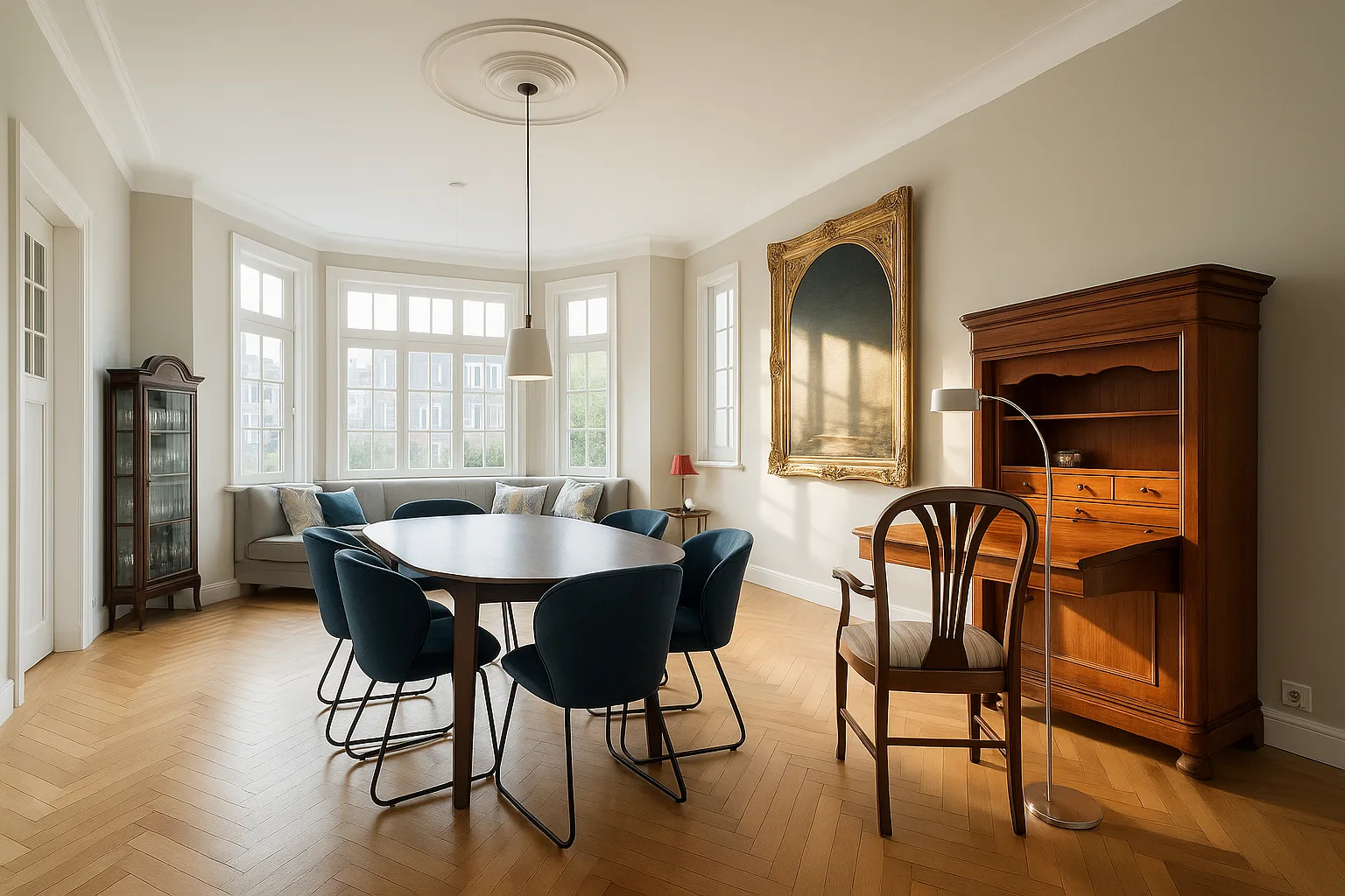 Stylish garden flat facing south – prime location with charm!