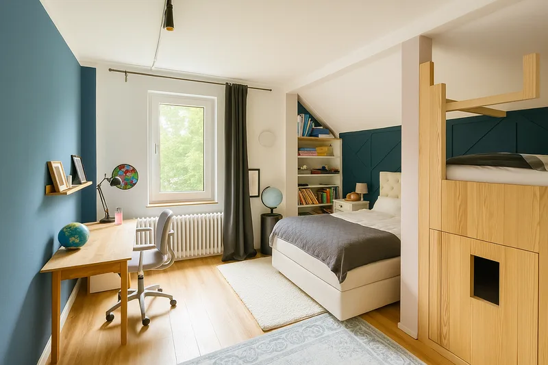 Stylish town villa facing south – prime location with charm