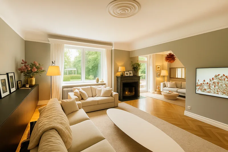 Stylish town villa facing south – prime location with charm