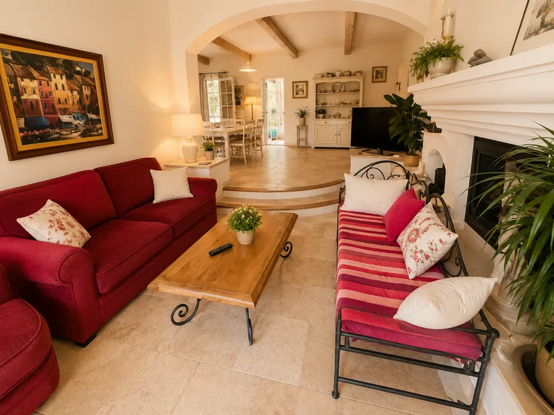 ELEGANT PROVENCAL VILLA WITH SWIMMING POOL JUST STEPS FROM THE VILLAGE  DEUTSCH (MAJUSCULES)